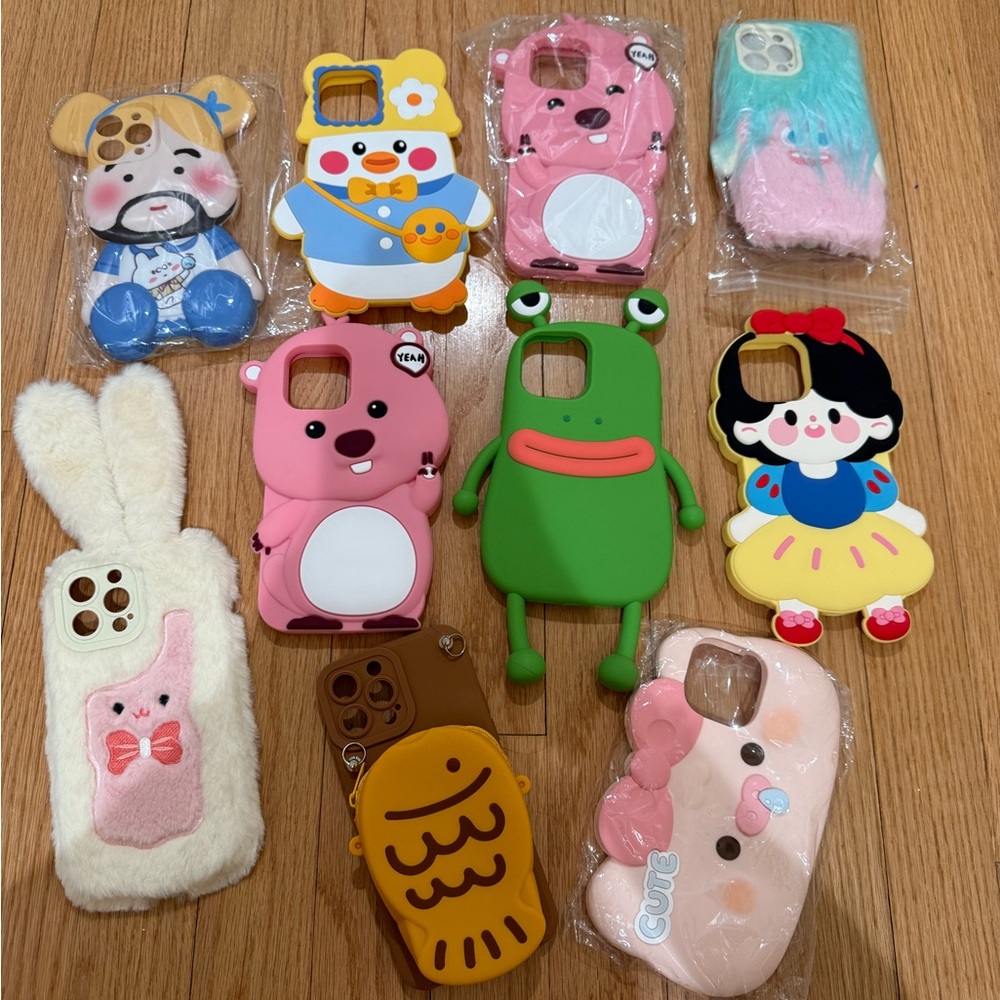 10 Cute Cartoon Phone 13 pro max Cases set